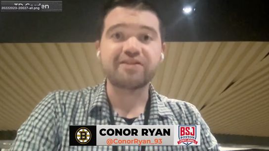 Video: Conor Ryan reacts to Bruins' win over Coyotes in home opener taken At TD Garden (Bruins)